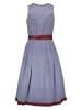 Almsach Dirndl in Blau/ Bordeaux