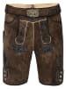 Edelnice Lederhose "Fabian" in Dunkelbraun