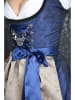 Edelnice Dirndl in Blau/ Beige