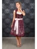 Edelnice Dirndl "Stella" in Aubergine/ Rosa