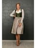Edelnice Dirndl "Adele" in Khaki/ Beige