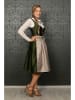 Edelnice Dirndl "Adele" in Khaki/ Beige