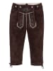 Edelnice Lederhose in Dunkelbraun