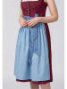 Stockerpoint Dirndl "Julina" in Bordeaux/ Hellblau