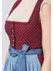 Stockerpoint Dirndl "Julina" in Bordeaux/ Hellblau