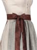 Turi Landhaus Dirndl in Creme/ Hellgrau