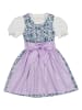 Turi Landhaus Dirndl in Blau/ Weiß/ Flieder