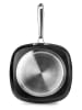 Ibili Grillpan ''Quarzo'' zwart - (L)24 x (B)24 cm