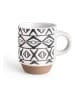 Ibili 5-delige set: koffiekoppen zwart/wit - 130 ml