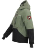 Peak Mountain Kurtka narciarska "Cesna" w kolorze oliwkowo-czarnym