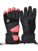 Peak Mountain Ski-/ Snowboardfingerhandschuhe "Miss" in Schwarz/ Rosa