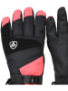 Peak Mountain Ski-/ Snowboardfingerhandschuhe "Miss" in Schwarz/ Rosa