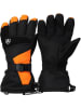 Peak Mountain Ski-/ Snowboardfingerhandschuhe "Mister" in Schwarz/ Orange
