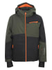 Peak Mountain 2-delige ski-/snowboardoutfit kaki/zwart