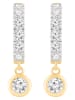 Diamonds lab grown Gold-Creolen mit Diamanten