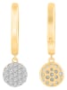 Diamonds lab grown Gouden creolen met diamanten