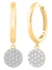 Diamonds lab grown Gouden creolen met diamanten