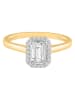 Diamonds lab grown Gold-Ring mit Diamanten