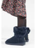 Gooce Leder-Winterboots "Florine" in Dunkelblau