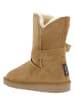 Gooce Skórzane kozaki zimowe "Blume" w kolorze jasnobrązowym