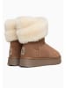 Gooce Leder-Winterboots "Beverly" in Hellbraun