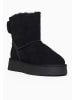 Gooce Skórzane botki zimowe "Mercy" w kolorze czarnym