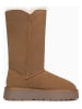 Gooce Leder-Winterstiefel "Cornice" in Hellbraun