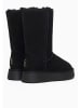 Gooce Leder-Winterstiefel "Pikes" in Schwarz