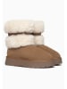 Gooce Leder-Winterboots "Mara" in Hellbraun/ Creme
