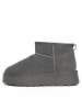 Gooce Skórzane botki zimowe "Mindy" w kolorze szarym