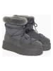 Gooce Skórzane botki zimowe "Warm" w kolorze antracytowym