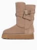 Gooce Leder-Winterstiefel "Huntspill Waterproof" in Beige
