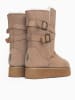 Gooce Leder-Winterstiefel "Huntspill Waterproof" in Beige