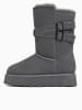 Gooce Leder-Winterstiefel "Huntspill Waterproof" in Grau