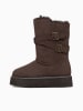 Gooce Leder-Winterstiefel "Huntspill Waterproof" in Braun