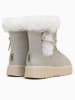 Gooce Leder-Winterstiefel "Alissa" in Hellgrau/ Weiß