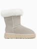 Gooce Leder-Winterstiefel "Alissa" in Hellgrau/ Weiß