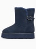 Gooce Leder-Winterboots "Colorado" in Dunkelblau