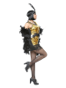 Carnival Party 2tlg. Kostüm "20er Jahre Charleston Flapper" in Gold/ Schwarz