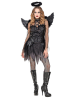 Carnival Party 3tlg. Kostüm "DUNKLER ENGEL" in Schwarz