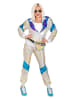 Carnival Party 2tlg. Kostüm "80er Jahre Trainingsanzug" in Silber/ Blau