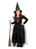 Carnival Party 2-delig kostuum "Heks" zwart