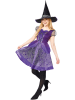 Carnival Party 2tlg. Kostüm "Hexe" in Lila
