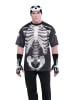 Carnival Party Kostuumshirt "Skeleton" zwart/wit