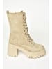 trendyol Leder-Stiefeletten in Beige