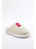 trendyol Kapcie w kolorze kremowym