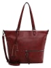 Tamaris Schultertasche "Nele" in Dunkelrot - (B)43 x (H)32 x (T)16 cm