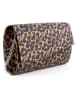 Tamaris Clutch "Amalia Leo" in Hellbraun/ Schwarz - (B)26 x (H)14 x (T)6,5 cm