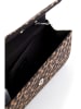 Tamaris Clutch "Amalia Leo" in Hellbraun/ Schwarz - (B)26 x (H)14 x (T)6,5 cm