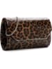 Tamaris Clutch "Amalia Finish" in Hellbraun/ Schwarz - (B)22 x (H)13  x (T)4 cm